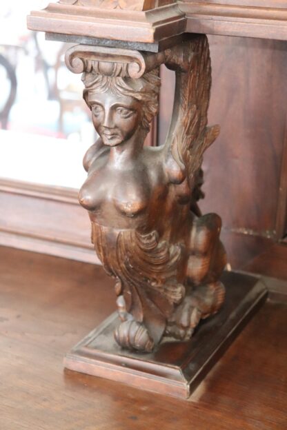 Large 19th Century Carved Walnut Sideboard - Image 5