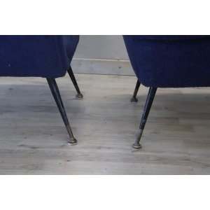 Armchairs attributed to Gigi Radice for Minotti, 1950s, Set of 2