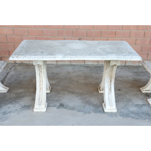 Early 20th Century Garden Table and Stools