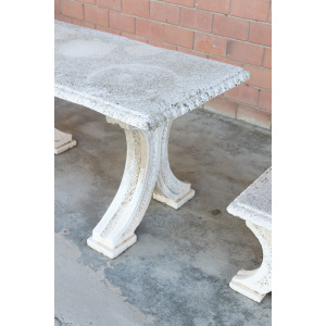 Early 20th Century Garden Table and Stools