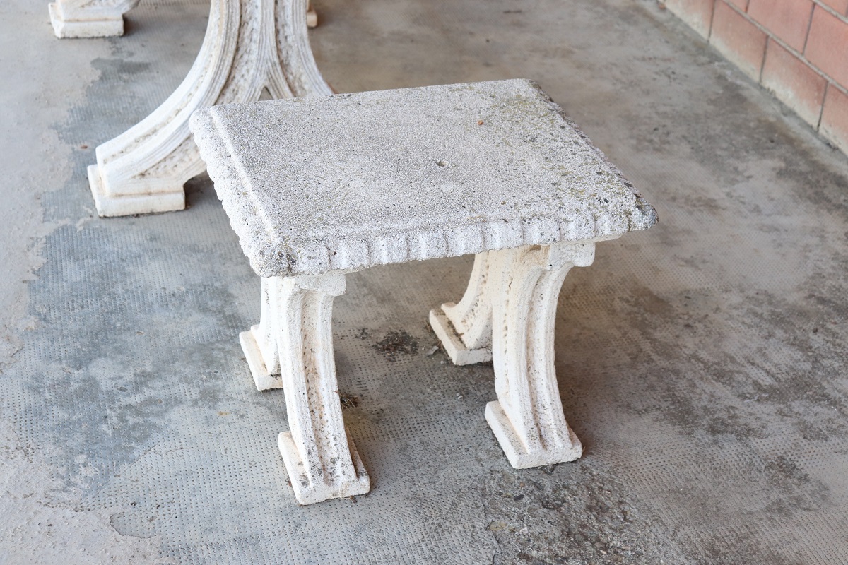 Early 20th Century Garden Table and Stools