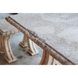 Early 20th Century Garden Table and Stools