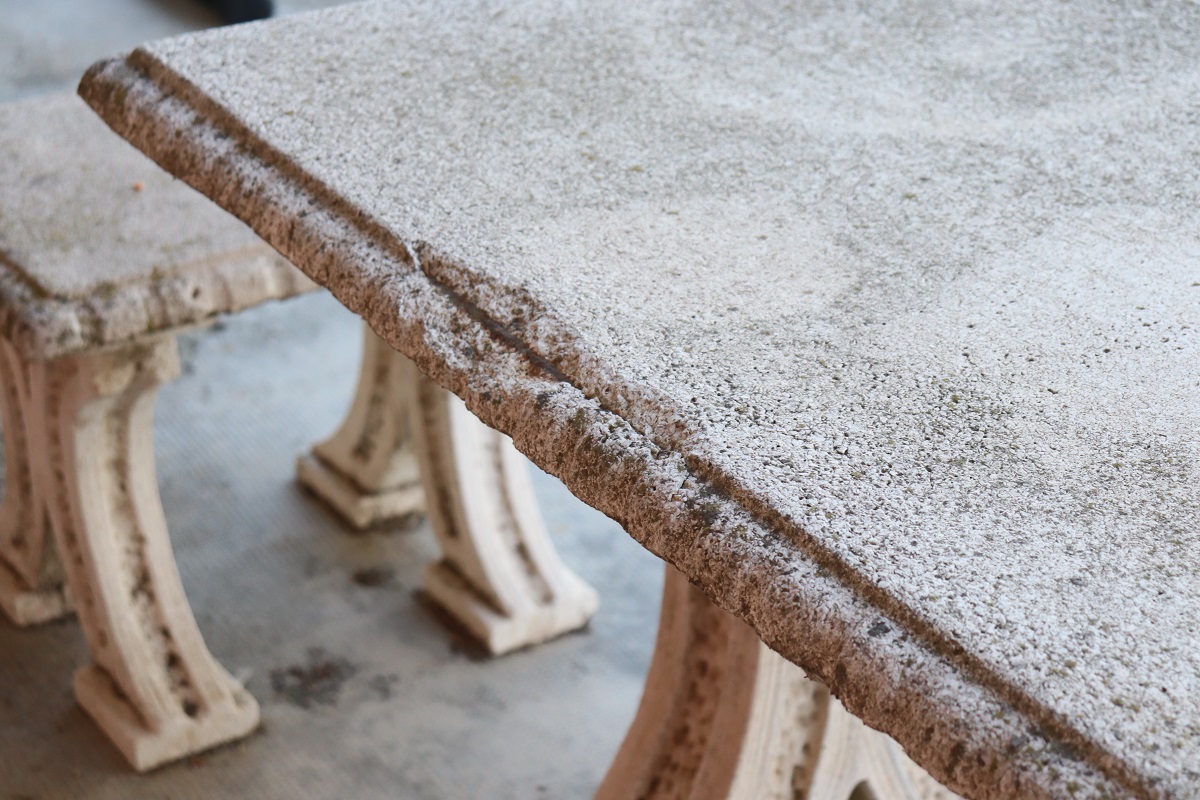Early 20th Century Garden Table and Stools