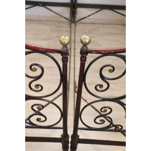 Single Beds in Iron, 19th Century, Set of 2