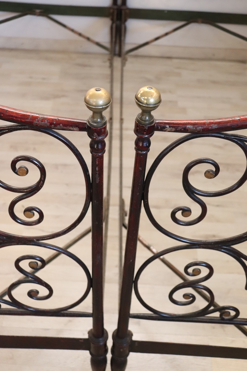 Single Beds in Iron, 19th Century, Set of 2