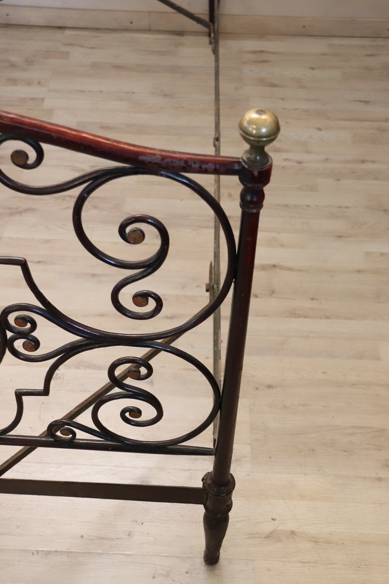 Single Beds in Iron, 19th Century, Set of 2