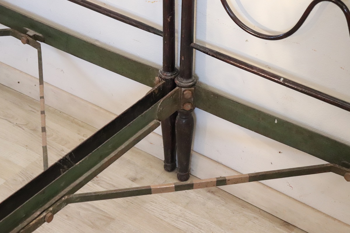 Single Beds in Iron, 19th Century, Set of 2