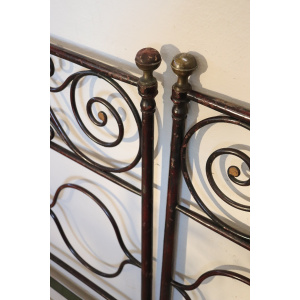 Single Beds in Iron, 19th Century, Set of 2