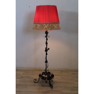Early 20th Century Art Nouveau Iron Floor Lamp
