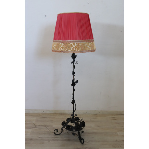 Early 20th Century Art Nouveau Iron Floor Lamp
