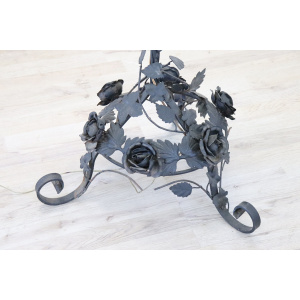 Early 20th Century Art Nouveau Iron Floor Lamp