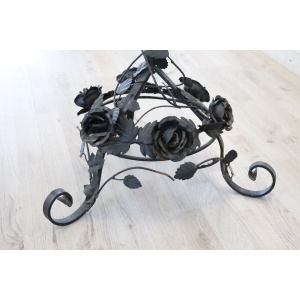 Early 20th Century Art Nouveau Iron Floor Lamp