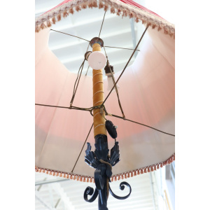 Early 20th Century Art Nouveau Iron Floor Lamp