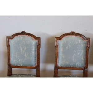 Antique Dining Chairs in Walnut, 18th Century, Set of 4