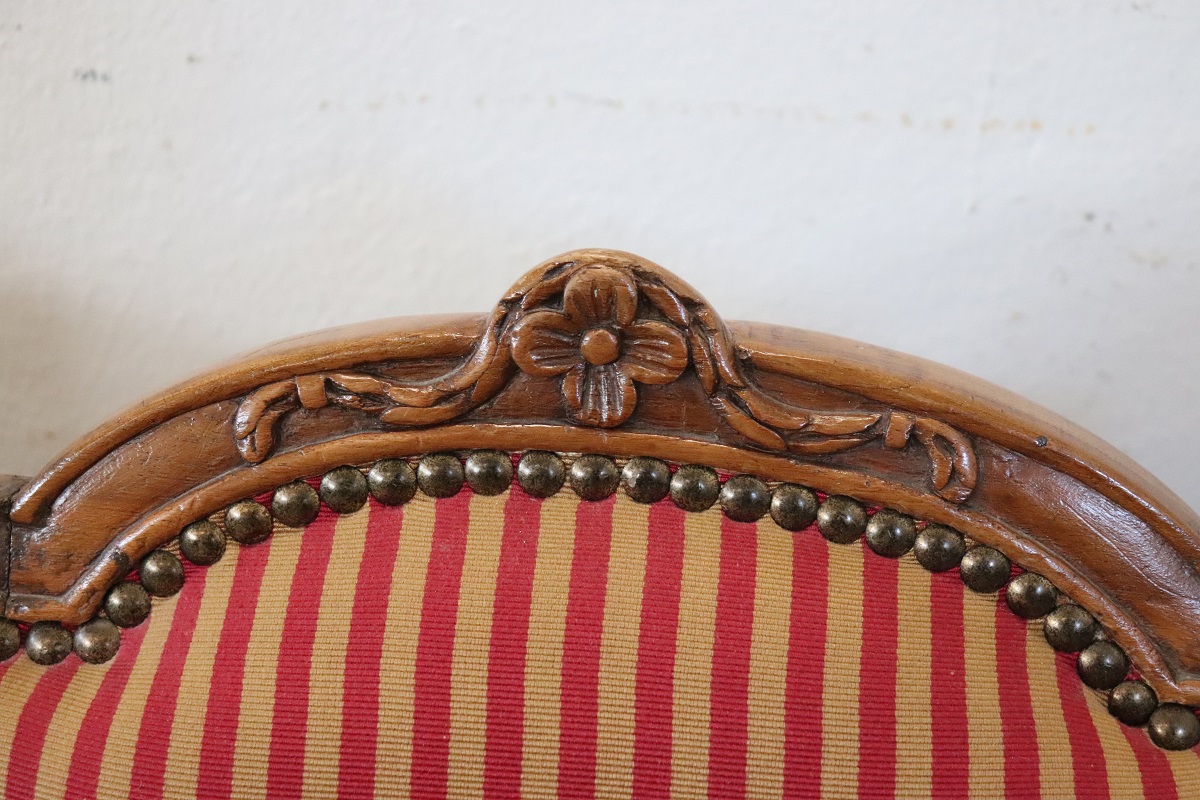 Antique Dining Chairs in Walnut, 18th Century, Set of 4