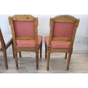 Antique Dining Chairs in Walnut, 18th Century, Set of 4