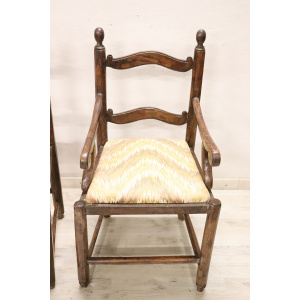 Antique Armchairs in Walnut, 18th Century, Set of 2