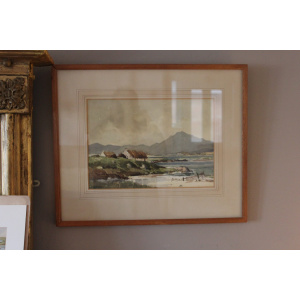 Pair Of Vintage Irish Donegal Watercolours By The Renowned Artist Frank Murphy.