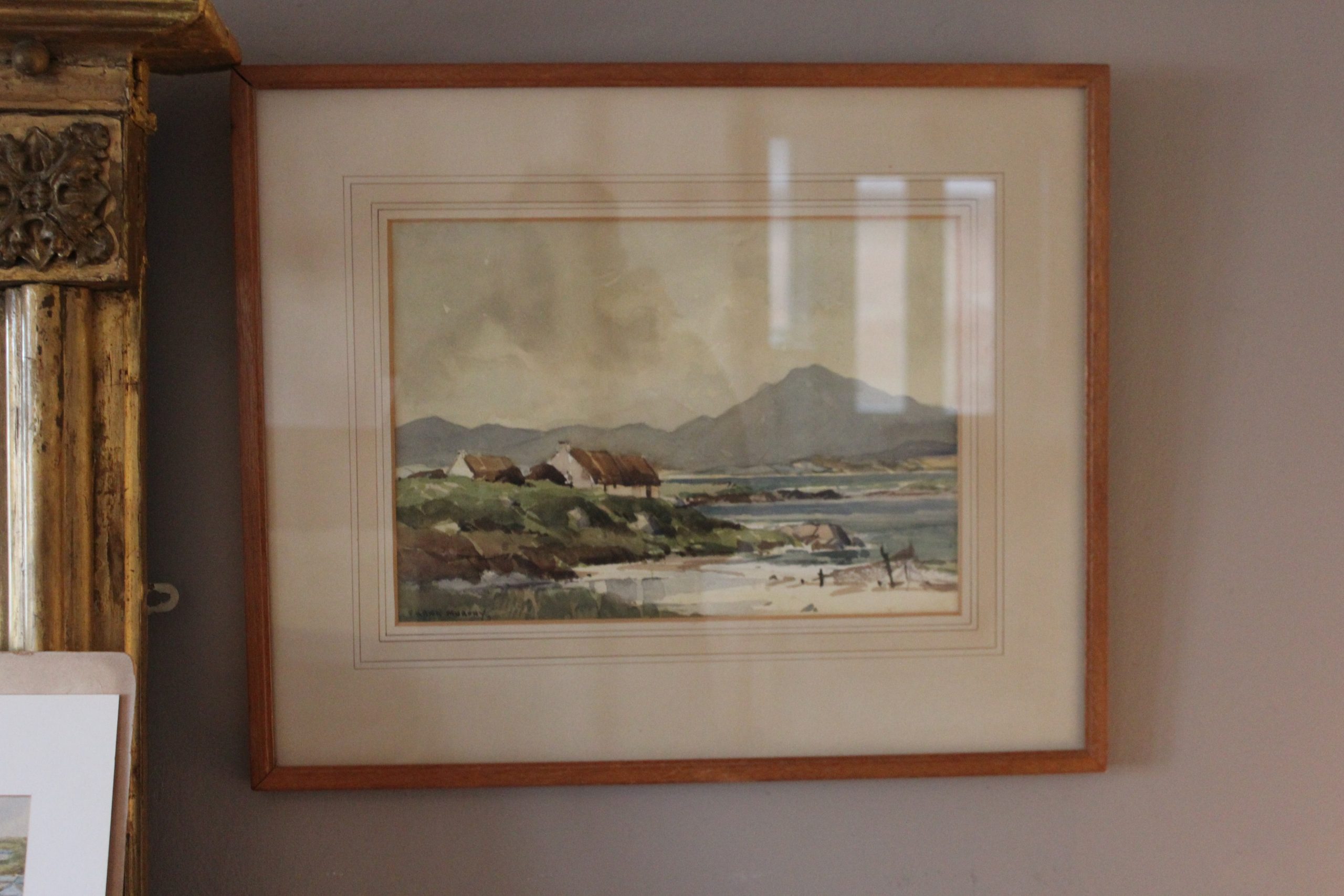 Pair Of Vintage Irish Donegal Watercolours By The Renowned Artist Frank Murphy.