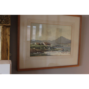 Pair Of Vintage Irish Donegal Watercolours By The Renowned Artist Frank Murphy.