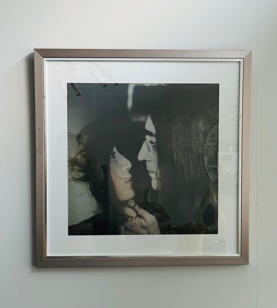 John Lennon & Yoko Ono 3 Flip Silver Framed Lenticular