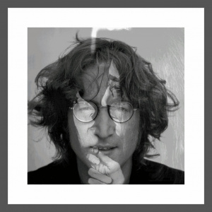 John Lennon & Yoko Ono 3 Flip Silver Framed Lenticular