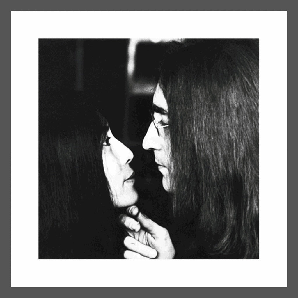 John Lennon & Yoko Ono 3 Flip Silver Framed Lenticular