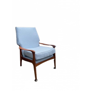 Midcentury Blue Lounge Chairs By Fred Lowen 1960s