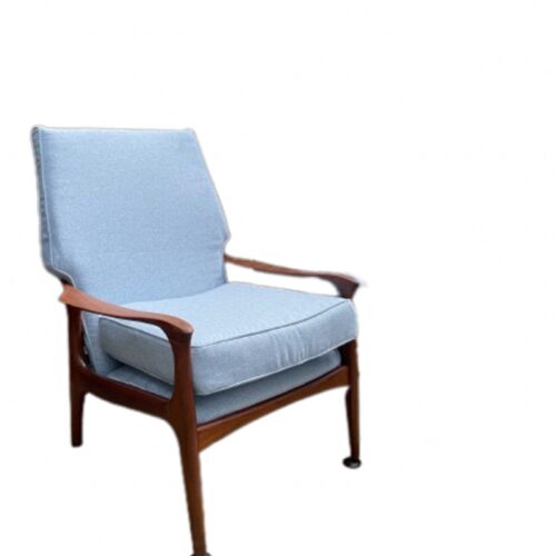 Midcentury Blue Lounge Chairs By Fred Lowen 1960s