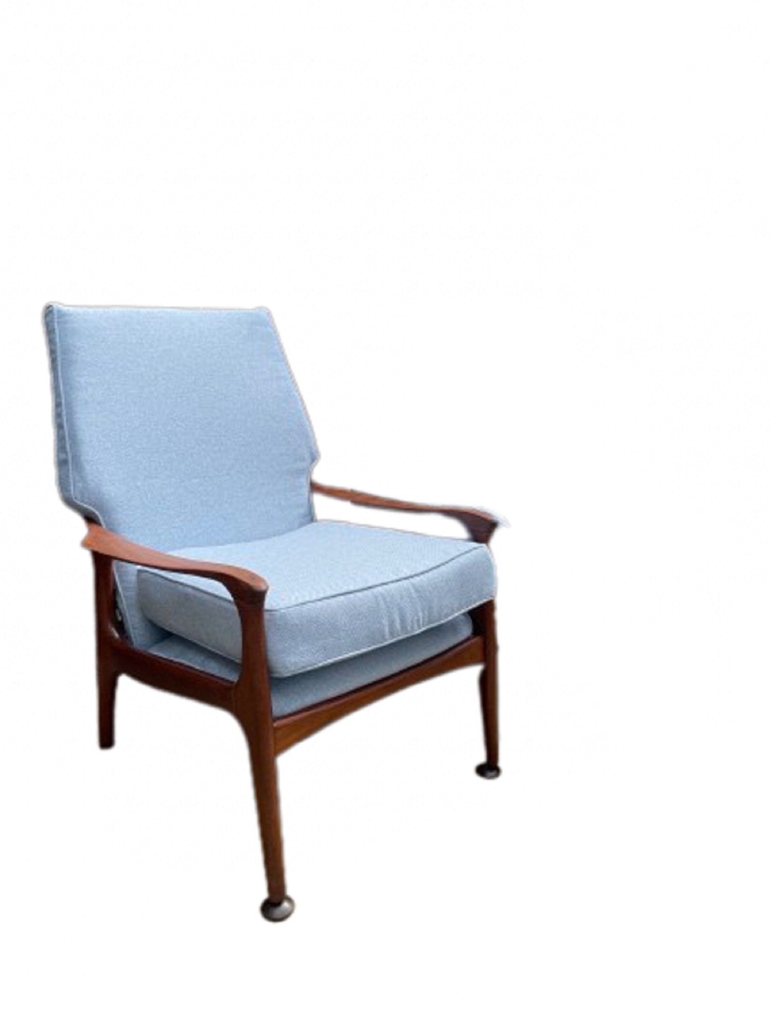 Midcentury Blue Lounge Chairs By Fred Lowen 1960s