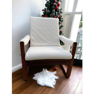 Midcentury Guy Rogers Afromosia Teak Lounge Chair