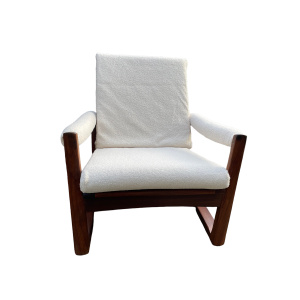 Midcentury Guy Rogers Afromosia Teak Lounge Chair