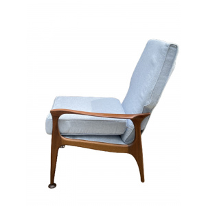 Midcentury Blue Lounge Chairs By Fred Lowen 1960s