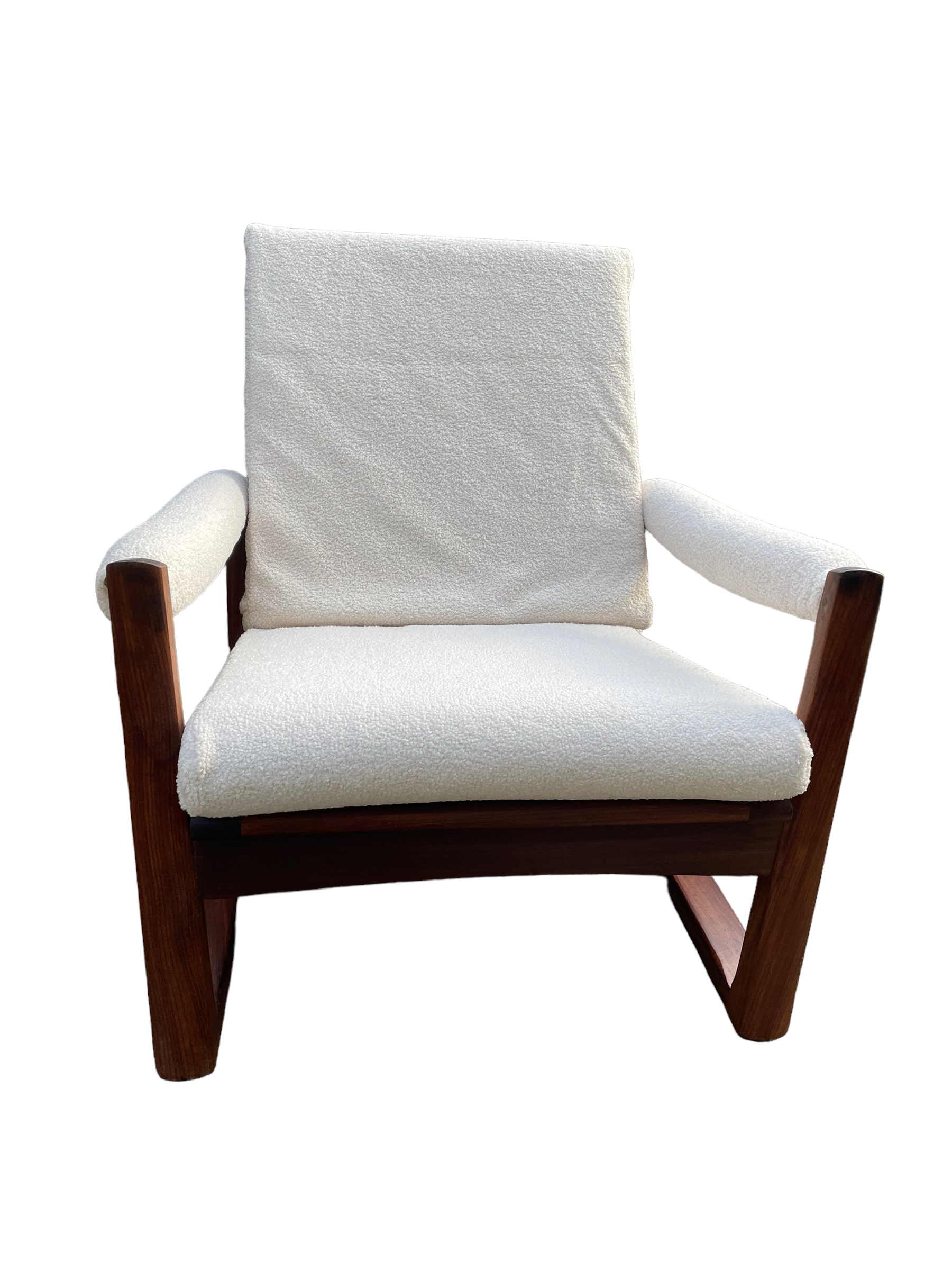 Midcentury Guy Rogers Afromosia Teak Lounge Chair