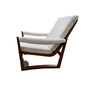 Midcentury Guy Rogers Afromosia Teak Lounge Chair