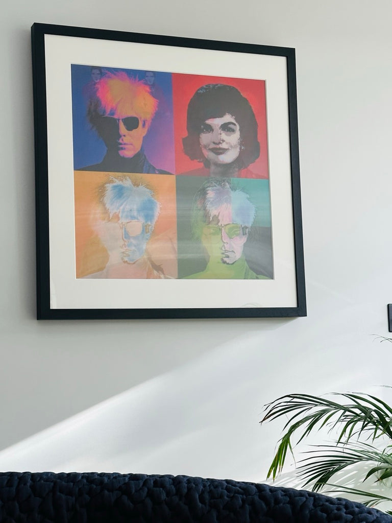 My Warhol: Black Wooden Framed Transparency Lenticular By Matthew Andrews