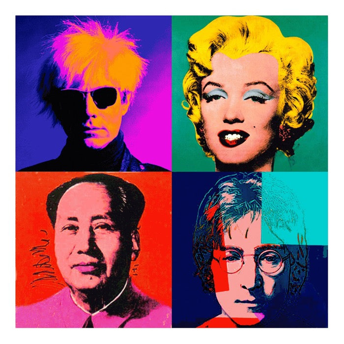 My Warhol: Black Wooden Framed Transparency Lenticular By Matthew Andrews