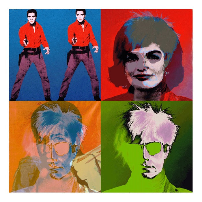 My Warhol: Black Wooden Framed Transparency Lenticular By Matthew Andrews