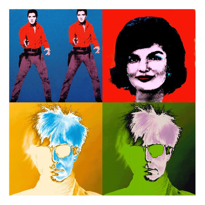 My Warhol: Black Wooden Framed Transparency Lenticular By Matthew Andrews