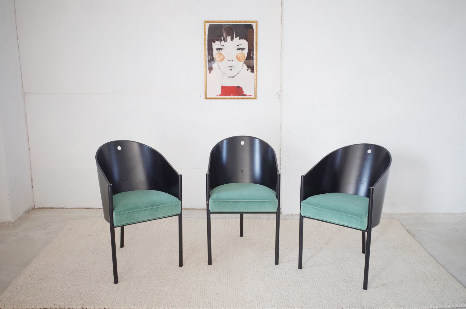 3 Costes vintage armchairs by Philippe Starck for Driade