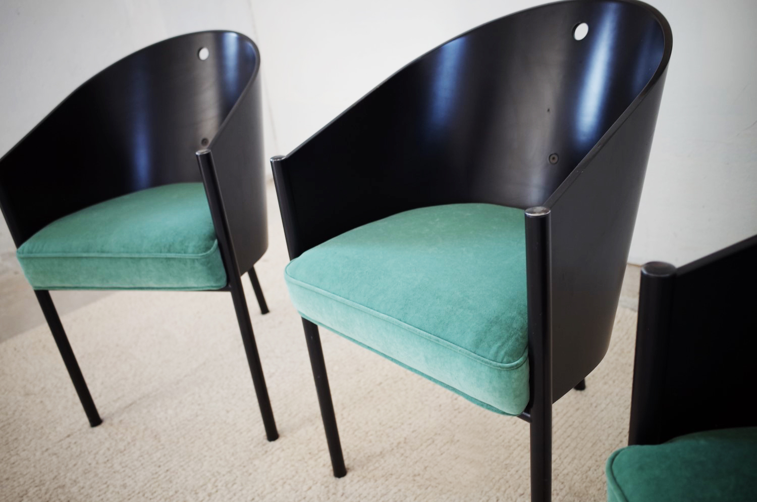 3 Costes vintage armchairs by Philippe Starck for Driade