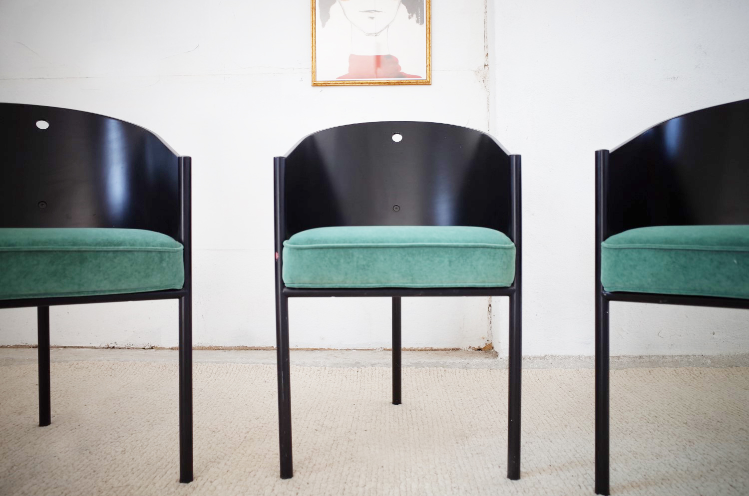 3 Costes vintage armchairs by Philippe Starck for Driade