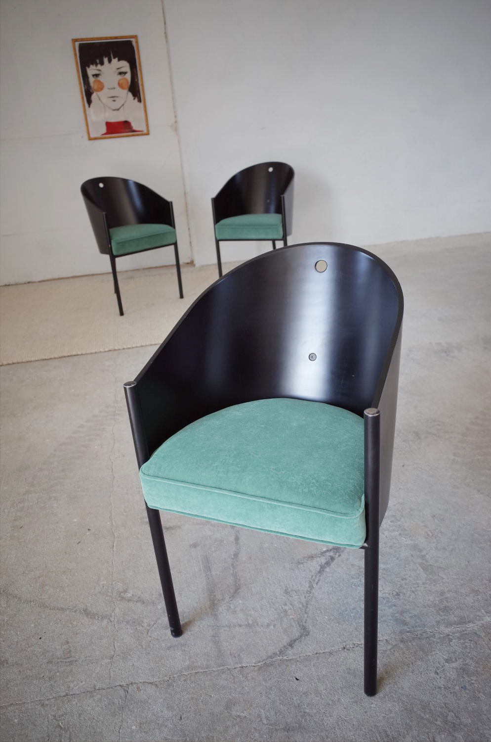 3 Costes vintage armchairs by Philippe Starck for Driade