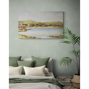 Northern Ireland Watercolour Of Ballygally Beach