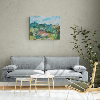Midcentury French Impressionist Landscape - Image 2