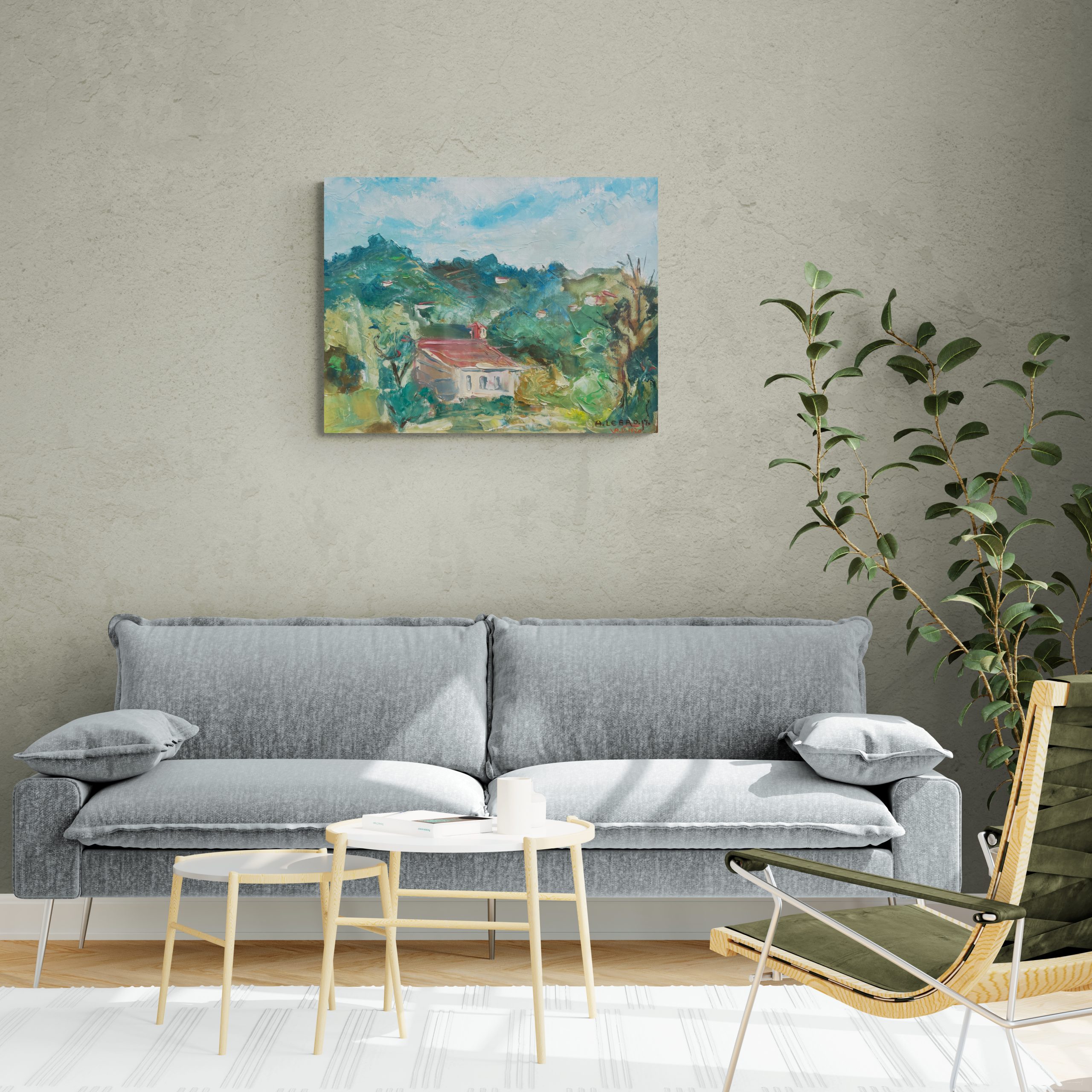 Midcentury French Impressionist Landscape
