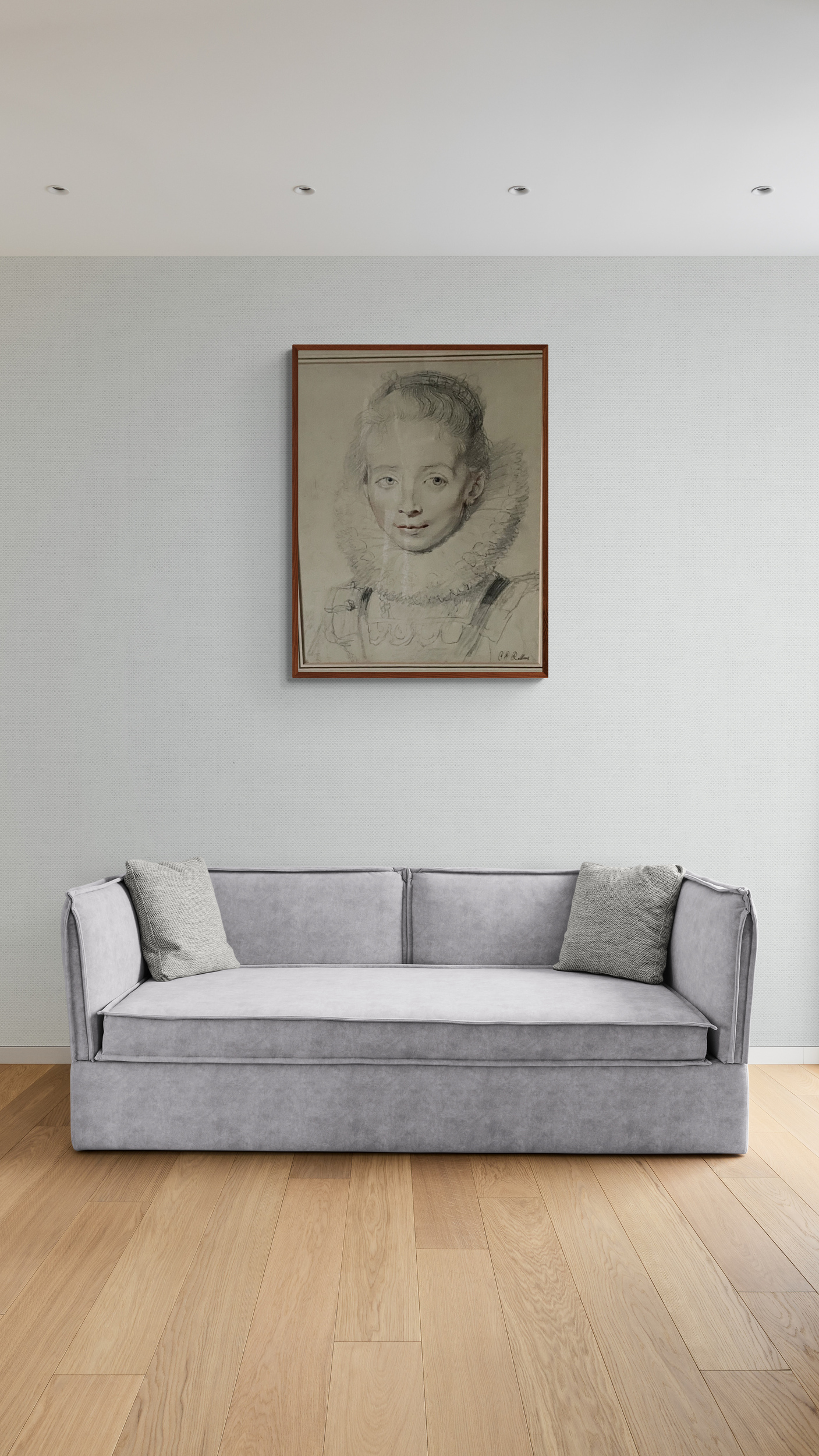 After Peter Paul Rubens Print Of Rubens’s Daughter Clara Serena