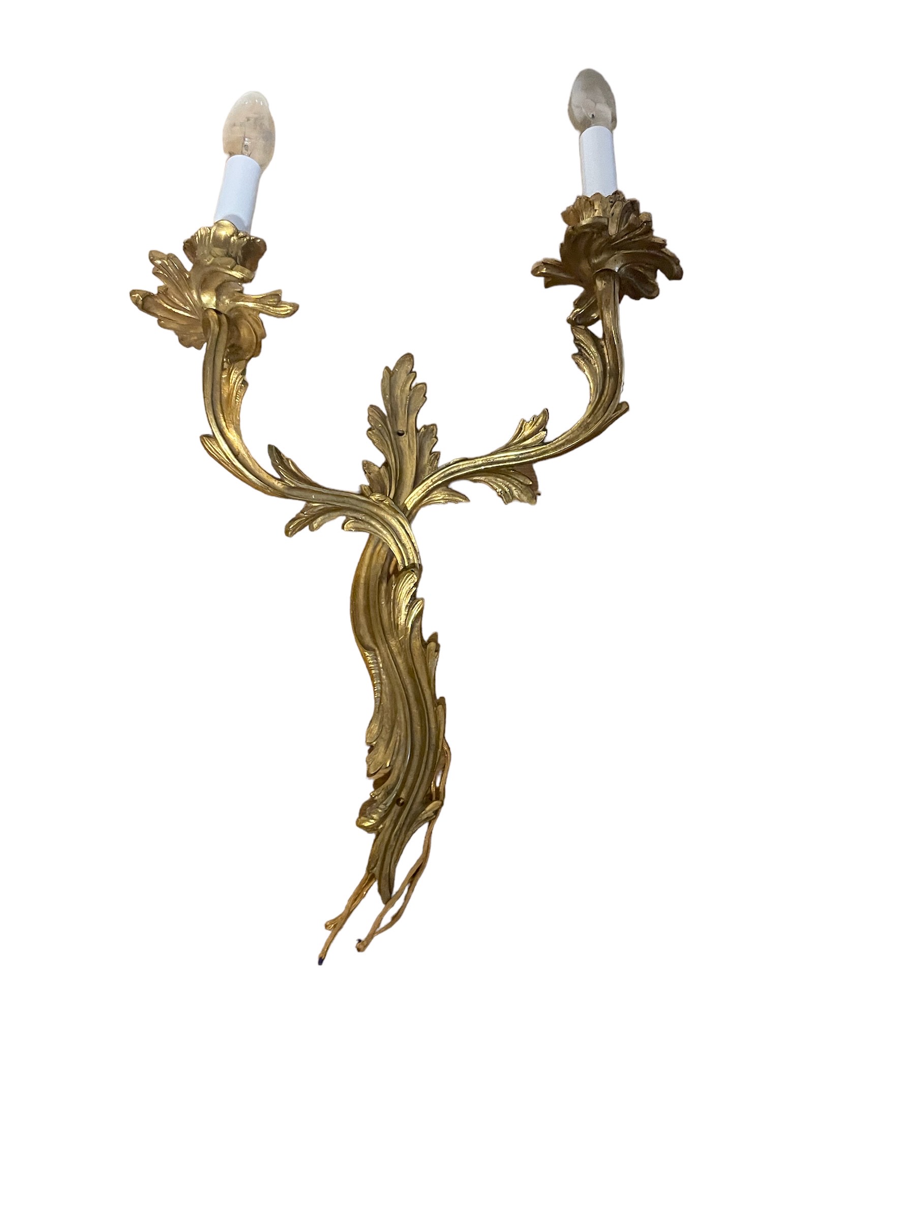 Pair of French Gilt wall Sconces