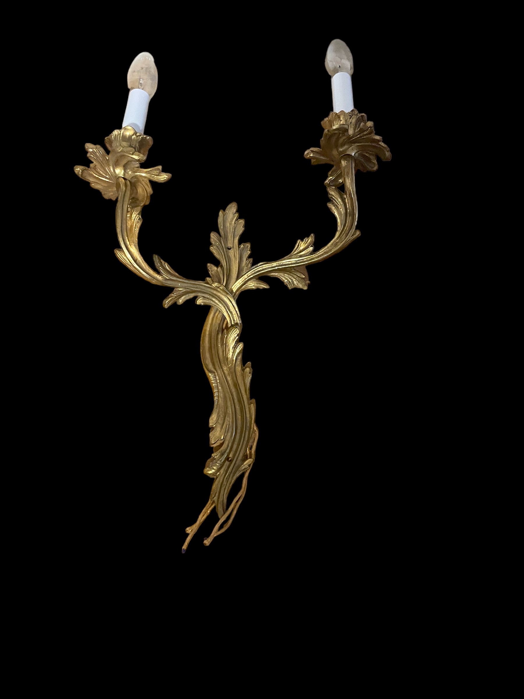 Pair of French Gilt wall Sconces