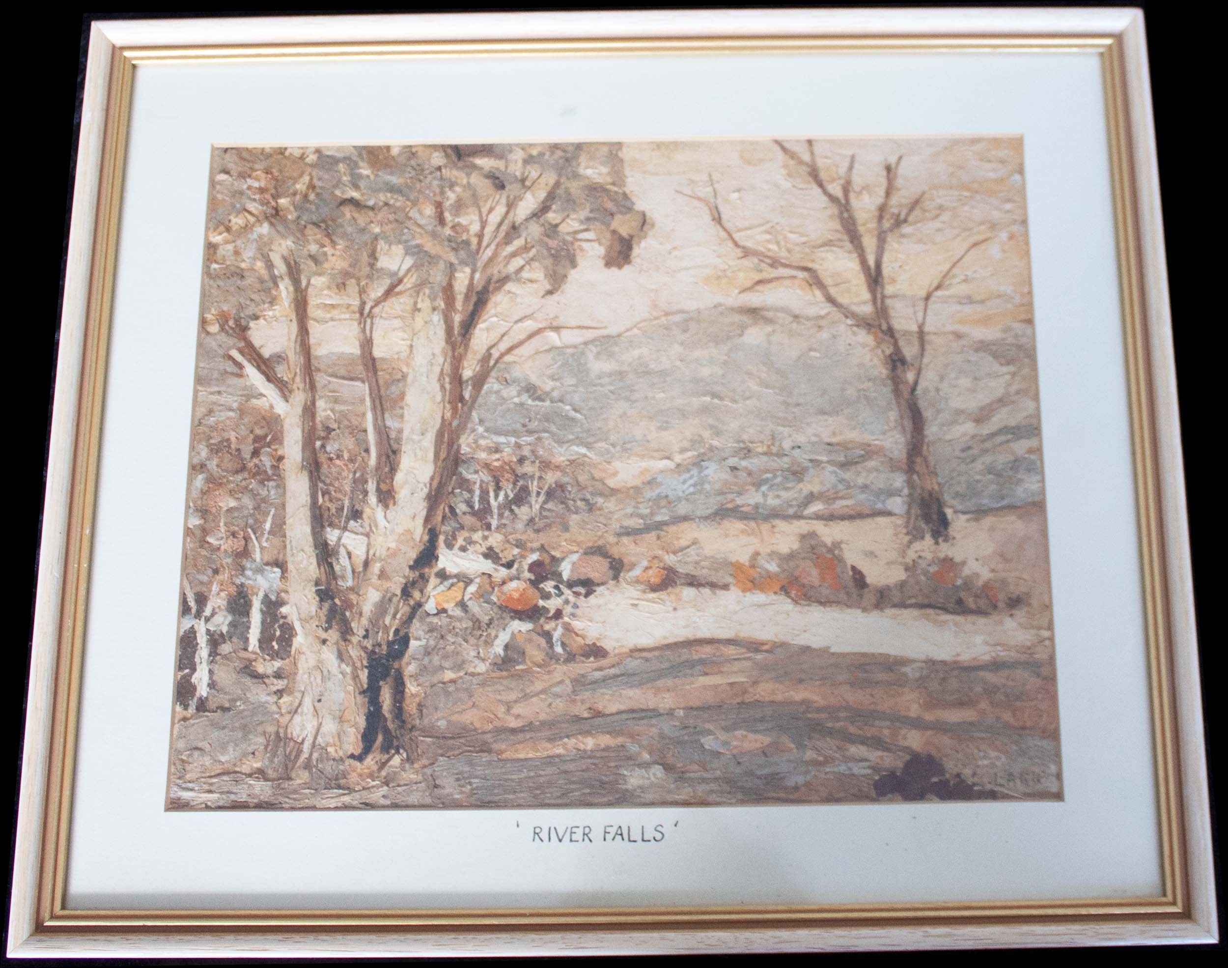 Vintage Australian Aboriginal Bark Painting - Authentic Artwork from the Australian Indigenous Culture